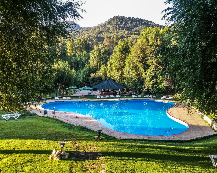 hillside pool